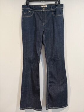 LEI Vintage Dark Indigo Sophia HipHugger Flare Boot Cut Jeans - 13 Long